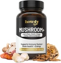 Lions Mane Supplement Kapselit - Sieni täydentää aivojen Booster Reishi, Chaga, Cordyceps ja Turkki Tail Mushroom Powder - Nootrooppinen ja energia täydentää muistia ja keskittyä