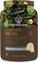PlantFusion Complete Aterial Replacement Shake - Kasvipohjainen proteiinijauhe Superfoods, Greens & Probiootit - Vegaani, gluteeniton, soijaton, Ei sokeri, ei GMO - vanilja 2 lb
