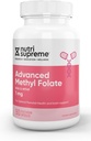 Nutri Supreme Advanced Methyl Folaatti, erittäin absorboivan aktiivinen Folaatti, 1 Mg, Easy One per päivä Kasvissyöjä kapselit, 90 Count