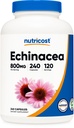 Nutricost Echinacea 800mg, 240 kapselia - Kasvisruoka Caps, Ei muuntogeenisiä organismeja, Gluteeniton, 120 tarjoilua