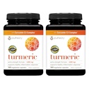 Youtheory Turmeric Extra Strength - 1000 mg - tukee lihasten ja nivelten terveyttä* - Sisältää Bioenhancsers, kurkuminoidit ja yrttiuutteet - USP Varmennettu - 180 kasvissyöjä kapselit, 2 pakkaus (180-päivä Supply)