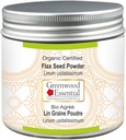 Greenwood Essential Pure Pellavasiemenjauhe (Linum usitatissimum) Organic Certified 100gm (3.5 oz)