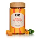 JUGO Beauty + SUPERFOODS ... Hiusten ihokynnet lisäravinteet hyaluronihappo ja kurkuma 40 Count Plant-Baseed Gummies ... Liivate, ei-muuntogeenisiä, valmistettu Yhdysvalloissa
