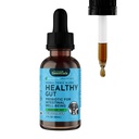 Animal Essentials Terve Gut - Kasviperäinen prebiootti koirille ja kissoille, Gut Health Blend, Kasvihuonekaasujen, Luomu Human Grade Yrtit, Eläinlääkäri Suositeltava, Liquid Tonic - 2 Fl Oz