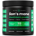 NutraChamps Organic Lions Mane Powder - 2000mg Tehokas Nootropic varten Muisti, Focus, Immuuni tuki - Vegan Lion... Mane Mushroom Powder täydennysosa luonnollisesti esiintyy Beta-Glucans - 8oz