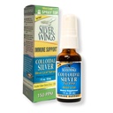 Natural Path Silver Wings Kolloidinen Silver 150ppm (750mcg) w/Olive Leaf - Immuuni-tuen täydentää - 1oz Spray