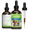 Lemmikkieläinten hyvinvointi Elämän kulta koirille - Tukee Detoxification, Immuunijärjestelmän terveys, Antioksidantit - Vet-Fomulated kasviperäisten täydentää . 4 oz (118 ml)