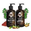 Perfecto Parranpesu- ja parranhoitoainesetti Arganin ja Jojoba Oilsin kanssa - vahvistaa ja pehmentää - Natural Sandalwood Scent