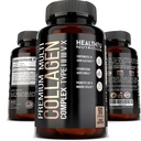 Premium Multi Collagen Peptides Pillerit - Hydrolysed Collagen Kapselit miesten ja naisten 1 2 3 5 10 - Collagen täydentää miesten - Colageno Hidroelizado Pastillas para Hombre Mujer 90 kapselia