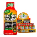 Vitamiini Energy Focus+ Extra Strength Energy Shot Mango 12 pakkaus, 260 mg luonnollinen kofeiini, B-vitamiinit, CoQ10, Aminohapot,fokus, tuottavuus ja selkeys, nollasokeri, gluteeniton, 1,93 fl oz