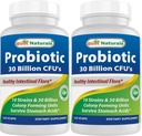 Best Naturals Probiootti 10 kanta 30 miljardia hylly talli 120 kasvis Caps (120 laatikko 2)