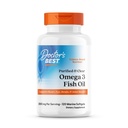 Lääkärin paras puhdistettu & kirkas Omega 3 kalaöljy Goldenomega, tukee sydän, silmä, aivot, & yhteinen terveys, ei-GMO, Gluteeniton 120 Marine Softgels