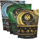 8 oz Koa Kava Bundle Premium Tongan, Fidzian Waka ja Vanuatu Waka Kava juurijauhe