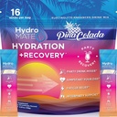 HydroMATE Elektrolyytit Powder Packets Ananas Hydration Accelerator Low Sugar Party Favors for Recovery Tropical Piña Colada 16 Sticks