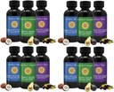 Kaikki luonnolliset syötävät öljyt, Mini Oil Sampler Set Pure C60 ESS60, Immuunituki ja yhteinen tuki täydentää Olive Oil, Avocado Oil & MCT Coconut Oil, Set of 12, 2 Oz Each