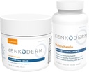 Kenkoderm Psoriasis Kosteuttava Cream & Multivitamiini ihonhoito Bundle, Kosteuttava Cream kanssa Salisyylihappo, 10 oz & Multivitamiini Omega 3 & D-vitamiini, Immunosupport Supplement, 120 kapselia