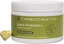 CYMBIOTIKA Dog Probiootti+, Probiootit koirille, Gut Health & Immunosupport Supplement Divegestive Enzyme ja Green Blend, Prebiootit, Postbiootit, Lisäravinteet koirille, Kurpitsa Flavor, 50 Chews