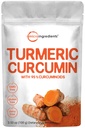 Kurkumauute 95% kurkuminoidit (Luonnollinen kurkumauute ja turmeeriset lisäravinteet), 100 grammaa, runsaasti antioksidantteja Joint & Immunosupport, Ei muuntogeenisiä organismeja, Vegaaniystävällinen, Intia Alkuperä