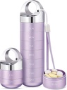 Zannaki Metal Travel Pill Organizer, Kannettava vedenpitävä Viikon pilleri Laatikko, suuri alumiiniseos pilleri Case Container, BPA Ilmainen 7 päivää Päivittäinen lääketiede Organizer haltija vitamiini, kalaöljy, täydentää