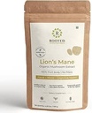 ROOTED Active's Lions Mane Mushroom Extract Powder USDA Organic, 38% Varmennettu Beta Glucans. Kognition, Clarity, Focus & Mood, Brain Health Support (4.23 Ounce)
