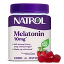 Natrol 10mg Melatoniini Gummies, unituki aikuisille, melatoniini lisäravinteet nukkua, 60 mansikka-Flavored Gummies, 30 päivän tarjonta