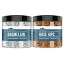 Maasta peräisin olevat elementit Rose HIPS & bromimeliinikapseli Bundle (200 kapselia kukin), puhdas ja laimentamaton, ei lisäaineita