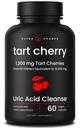 Organic Tart Cherry Extract kapselit 12000mg - valmistettu Montmorency Tart Cherry konsentraatti, Sellerin siemenet & Mustikka - Uric Acid Cleanse & Joint Support - Vegan kapselit