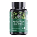PlantFusion Vegan Magnesium Glycinate Complex 400 mg - korkea imeytyminen ja biologinen hyötyosuus - kelated - tukee lihasten rentoutumista, uni, Cardio terveys, stressin lievittäminen, ja energian tuotanto - ei GMO