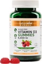 NatureWise-vitamiini D3 5000 IU Gummies - Sokeriton sekoitusmarja maku - D-vitamiini Gummies aikuisille, tukee immuniteetit, lihas- ja luun vahvuus -Gelatiinivapaa, ei-GMO - 90 Gummies[45-päivä tarjonta]