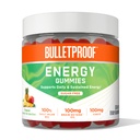 Luodinkestävä sokeri-vapaa trooppinen energia Gummies, 60 kreivi, täydennysosa päivittäin ja kestävä energia 100 mg CoQ10, Päivittäinen arvo B12, 100mg aivot Octane Oil
