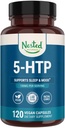 Nested Naturals 5-HTP 100 mg (5-hydroksitryptofaani) - uni- ja mielialatuki - 5HTP täydentää luonnollisesti peräisin serotoniini - 120 ei-GMO, vegan kapselit
