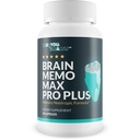 Brain Memo Max Pro Plus - Top Memory & Brain Memo Max Pro Supplement - Tuki Parannettu muisti & henkinen Akuiteetti - Aid Natural Brain Function - Tukifokus, henkinen elpyminen, & energia