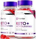 Rize labs (Pack of 2 Premier Keto+ACV Gummies, Extreme 2000mg Keto Gummies for Advanced Weight Loss, Kaikki Natural Apple Sider viinietikka täydentää, Virallinen Formula Review (120 Gummies)