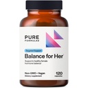 PureFormulas Balance for Her - Hormonitasapaino naisille - DIM, musta kolosh, kalsium D- glukaraatti, EGCg vihreä teeuute & Chaste Tree Supplement for Mood Support & Estrogeeni aineenvaihdunta -120 kapselit