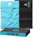 IKEWRAPS 12"x21" Erittäin suuri Uudelleen käytettävä Ice Pack pehmeällä kankaalla - Multipurpose Joustava kylmä terapia Clay Ice Packs polvilleen ja selkä turpoaa, ja krooninen kivunlievitys, säädettävä kylmä pakkaus