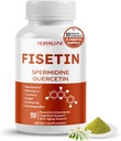Fisetiini 10-in-1 Formula - Spermidiini Quercetin Resveratrol, Elderberry, Turmeeric ei-GMO, gluteeniton, soijaton