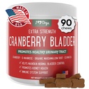 iHeartDogs Extra Strength Virtsa-, virtsarakko- ja munuaistuki koirille karpalo-, D-mannoosi- ja echinacea-hoito auttaa ylläpitämään virtsateiden terveyttä, vahvistaa heikkoa ja inkontinenttia rakkoa