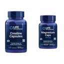 Life Extension Creatiinikapselit 120 Count & Magnesium Caps 500mg 100 Count - Lihasvoima, Heart Health