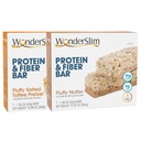 WonderSlim Protein and Fiber Bar Bundle, Pörröinen Suolattu Toffee Pretzel & Fluffy Nutter