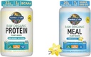 Elämänpuutarha Organic Vegaani makuamaton proteiinijauhe 22g Complete Plant Based Raw Protein & Vegan Protein Powder - Raw Organic Meal Replacement Shakes - Vanilla - Pea Protein