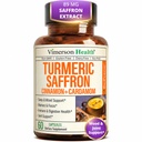Saffron Lisäravinteet ...89mg Saffron Extract ja 1000mg tumeerinen Blend... Turmeerin lisäravinteet...