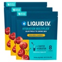 Liquid I.V.® Hydration Multiplier - Kultainen kirsikka - Elektrolyyttijauhejuoma Mix 3 pakkaus (48 tarjoilua)
