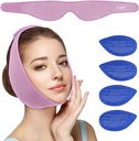 NEWGO Viisas hampaat Ice Pack pään kääre kasvot suun kirurgia, Jaw Ice Pack kasvot 4 kuuma kylmä geeli pakkaus TMJ, hammas uuttaminen, Tonsilektomia Recovery - Violetti