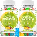 Kalsium Magnesiumsinkki täydentää D3-vitamiinia, sokerittomia kalsiumia Gummies naisille, korkea teho Magnesium Gummies Bone & Lihas- ja immuuniterveydestä, sekoitettu maku - 120