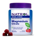 Natrol Magnesium Citrate, korkea imeytyminen Magnesium täydentää mielialan ja stressin, auttaa rauhoittaa mielen ja rentoutua kehon, 60 Vadelma-Flavored Gummies, jopa 30 päivän tarjonta