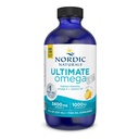 Nordic Naturals Ultimate Omega Xtra Liquid, Lemon Flavor - 8 oz - 3400 mg Omega-3 + 1000 IU D3-vitamiinia - EPA & DHA - aivot, sydän, Joint, & immuuniterveys - ei-GMO - 48 tarjoilua