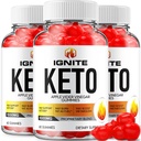 (3 pakkaus) Ignite Keto ACV Gummies - Advanced Formula Ignite Keto Plus ACV Gummies Apple Siideri Viinietikka Ignite ACV Dietary Supplement (180 Gummies)