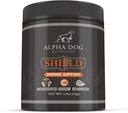 Shield Allergia Immunosupport Supplement koirille Alpha Dog Nutrition - 7 Nutritional Mushroom Powder Complex + C-vitamiini Boost Immuniteetti - jopa 60 Tarjoiluja pienille koirille, 54g