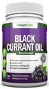 Black Currant Oil - 1000 Mg - 180 Softgels - Kylmäpaineinen Pure Black Currant Seed Oil - Hexane Free - 140 mg GLA Per Serving - Säätelee Hormonal Balance - Great for Immuunijärjestelmä, Hiukset ja iho