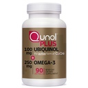 Qunol Plus Ubiquinol CoQ10 100mg Omega 3 kalaöljy 250 mg, extra vahvuus Antioksidantti täydentää, 90